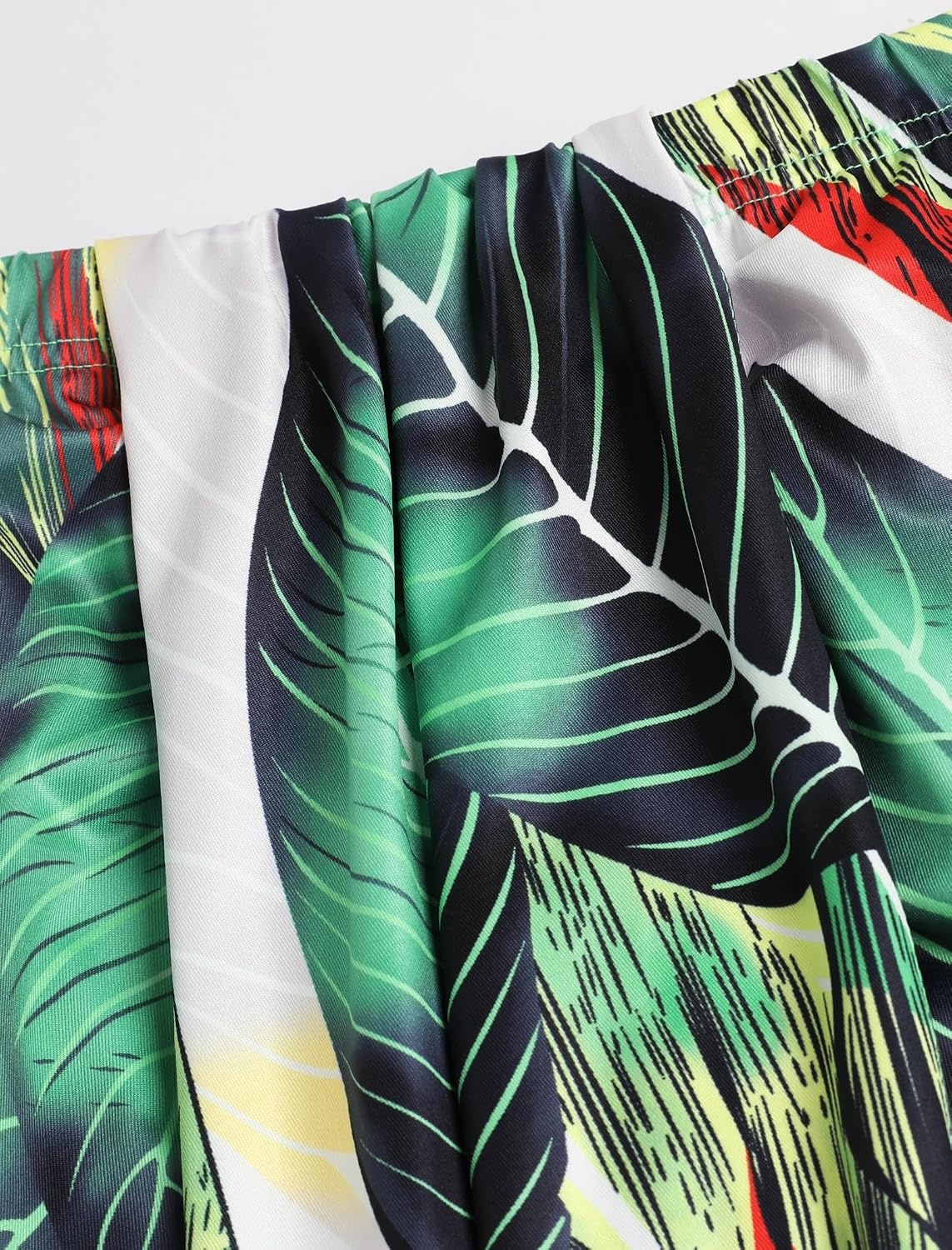 image:imageZAFUL 2 Piece Skirt Sets for Women Crop Top Ruched Maxi Skirt SuitingBfloral Green