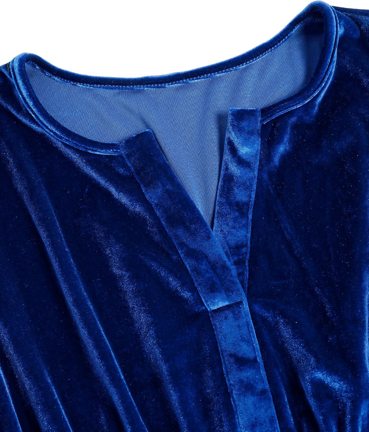 image:imageZAFUL Womens Velvet Dress V Neck Long Sleeve Cocktail Party DressesRoyal Blue