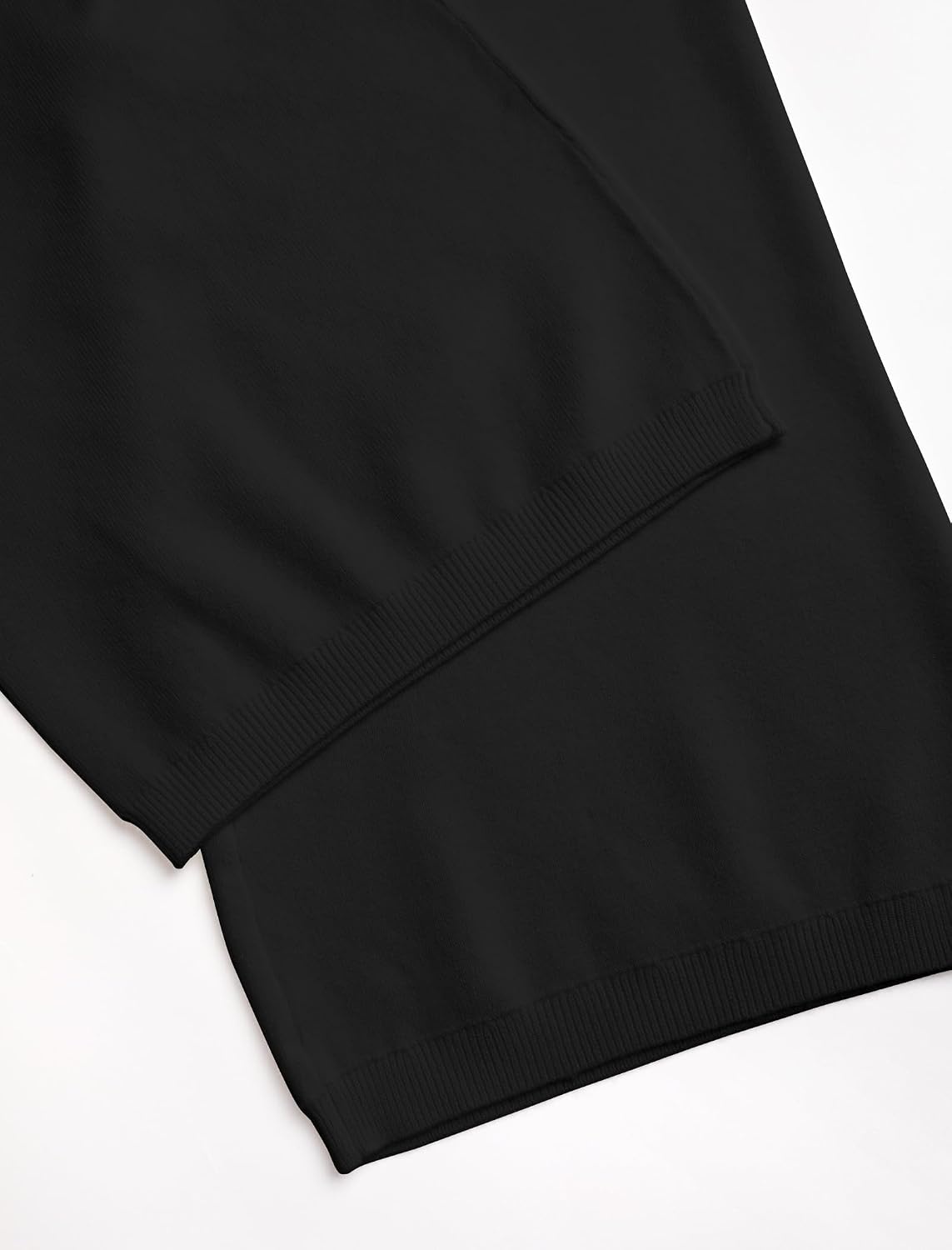 image:imageZAFUL Womens Buttons Wide Leg Core Spun Knit Fall Winter Lounge Pants1black